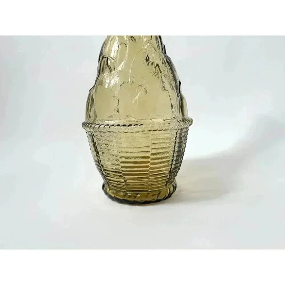 Empoli Ultra Tall Yellow Fruit & Grapes Midcentury Glass Genie Bottle - Picture 2 of 10